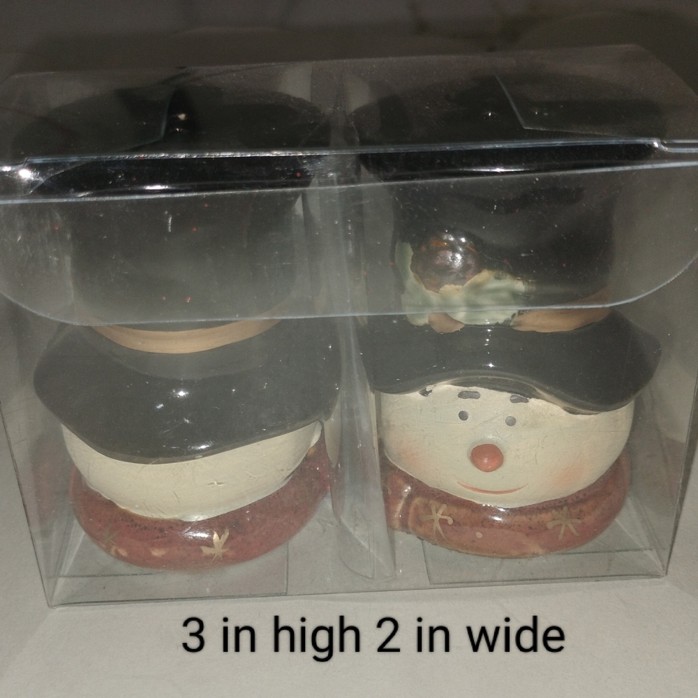 Snowman Salt and Pepper Shakers